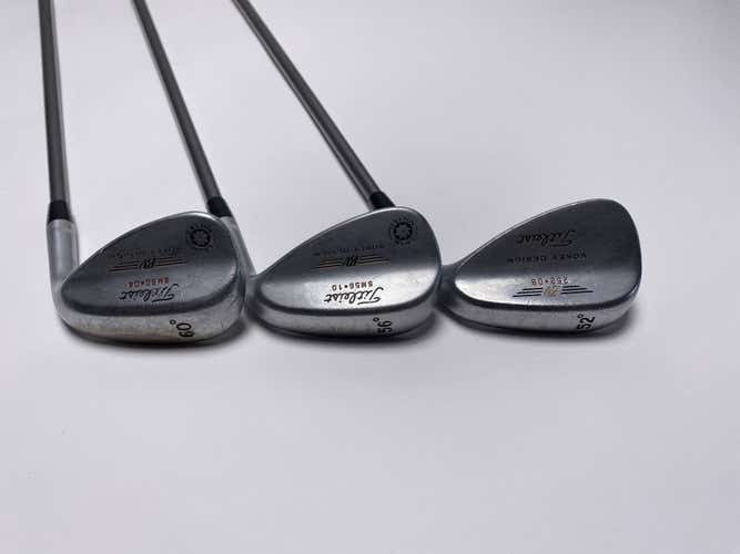 Titleist Vokey Chrome 200 Wedge Set 52* 8 | 56* 10 | 60* 4 3980 Mens RH- +1"