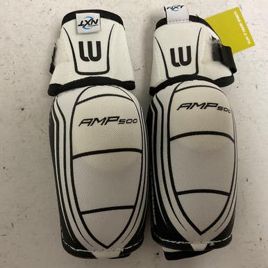 Used WinnWell AMP 500 Junior Elbow Pads White And Black LG 11855-S000189126