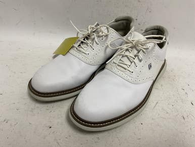 Used Foot Joy 57903 Mens Golf Shoes White Senior 11 11855-S000189074