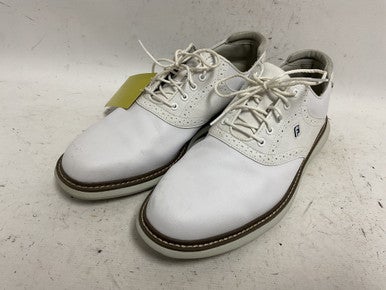 Used Foot Joy 57903 Mens Golf Shoes White Senior 11 11855-S000189074