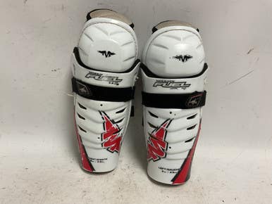 Used Mission FUEL Youth Shin Guards White/Black/Red 9" 11855-S000189070