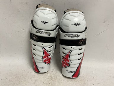 Used Mission FUEL Youth Shin Guards White/Black/Red 9" 11855-S000189070