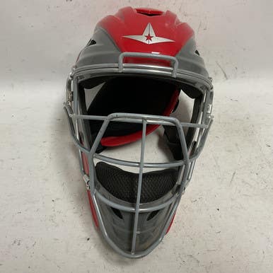 Used All-Star MVP2510-1 Catchers Helmet w/Mask Red XS/S 11855-S000189148