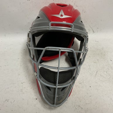 Used All-Star MVP2510-1 Catchers Helmet w/Mask Red XS/S 11855-S000189148