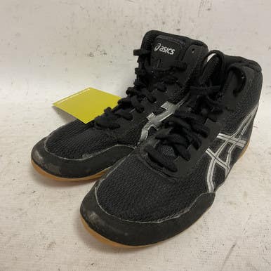 Used Asics C545N Wrestling Shoes Black Junior 02.5 11855-S000189136
