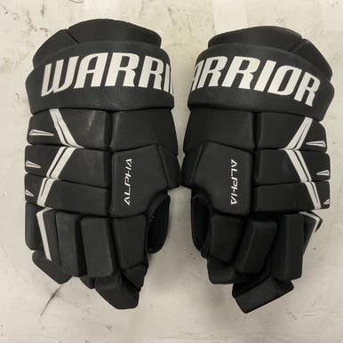 Used Warrior ALPHA DX5 Senior Gloves Black And White 15" 11855-S000189131