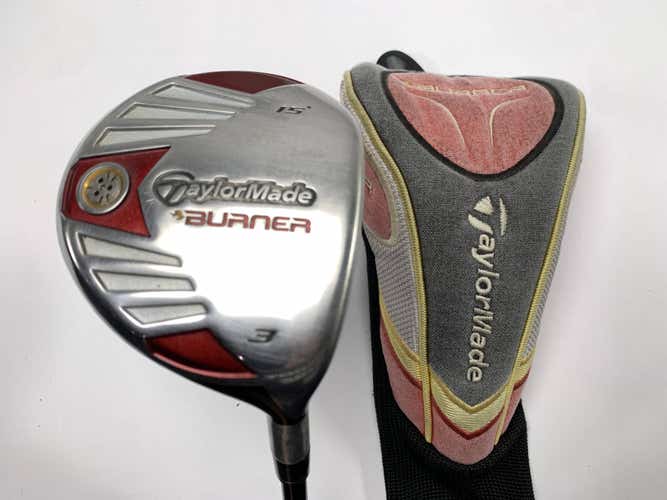 TaylorMade Burner Steel 2007 3 Fairway Wood 15* REAX 50g Stiff Mens RH