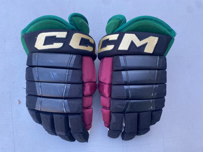 CCM HG97 Pro Stock Hockey Gloves 14" Black COYOTES 87313