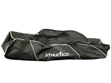 Used Athletico ROLLING BAT BAG BB/SB Player Wheeled Bag Black 11479-S000400923