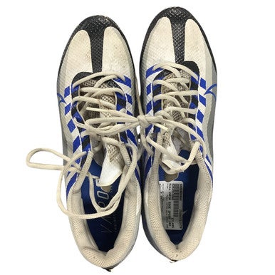 Used Nike VAPOR EDGE SPEED 360 Adult FB Cleats White/Black/Royal Senior 10 11479-S000400888
