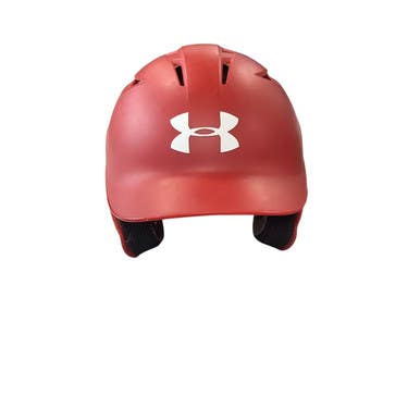 Used Under Armour BATTING HELMET Batting Helmet No Mask Red SM 11479-S000400856