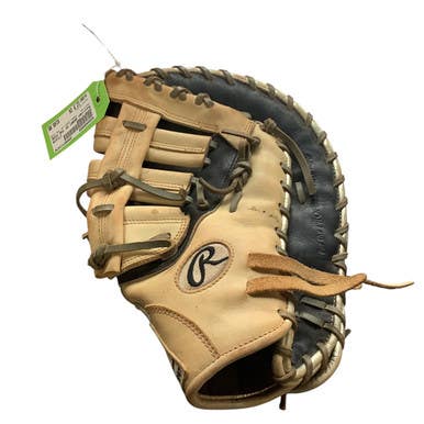 Used Rawlings HEART OF THE HIDE BB/SB First Base RH Throw Black 12 1/2" 11479-S000400859