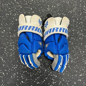 Used Warrior RABIL NEXT Lacrosse Gloves Junior Royal Blue 10" 11849-S000030437