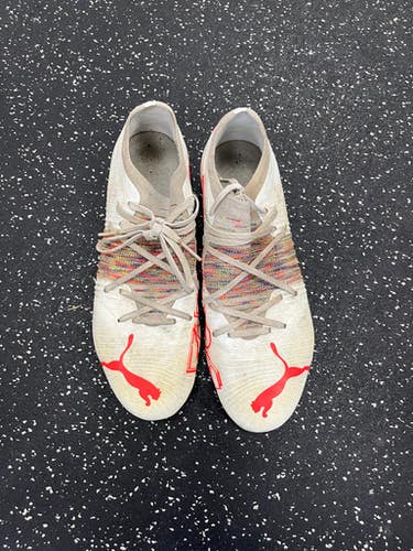 Used Puma Soccer Cleats White Senior 10.5 11849-S000030430