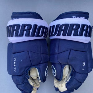 Tulsa Oilers Warrior 13” Pro Stock Alpha Pro Gloves 5783 HTX