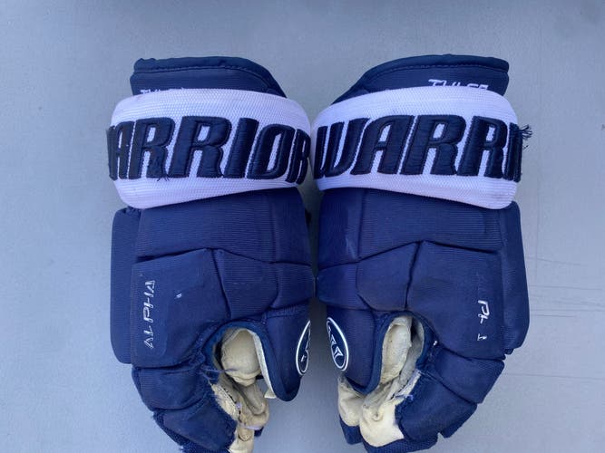 Tulsa Oilers Warrior 13” Pro Stock Alpha Pro Gloves 5783 HTX