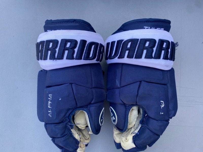 Tulsa Oilers Warrior 13” Pro Stock Alpha Pro Gloves 5783 HTX