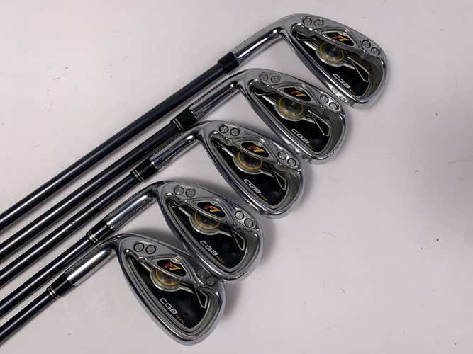 TaylorMade R7 CGB Max Iron Set 6-PW REAX 55g Stiff Graphite Mens LH