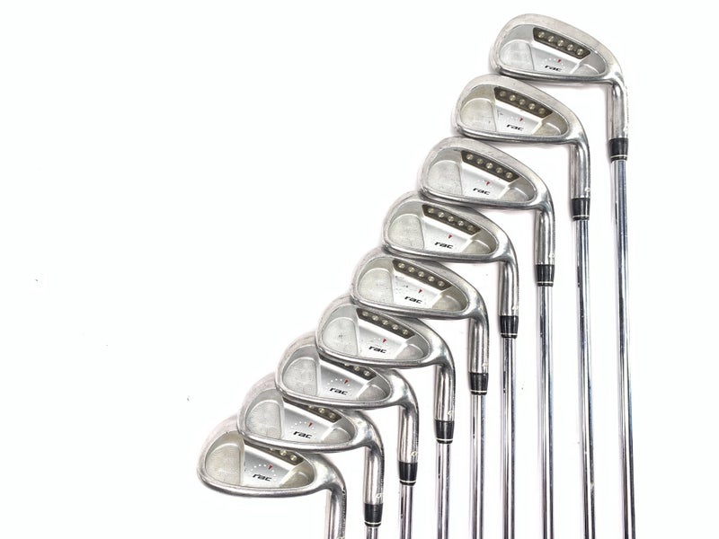 TaylorMade Rac OS Iron Set 3-PW+SW Light Metal Stiff Steel Mens RH +1"
