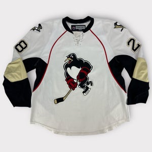 Pro Stock Game Used Wilkes-Barre/Scranton Penguins Preseason Home Jersey Birks
