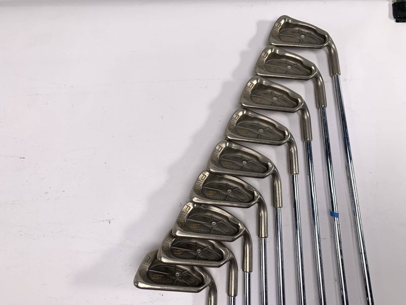 Ping ISI Nickel Iron Set 3-PW+SW Black Dot Karsten JZ Stiff Steel Mens RH