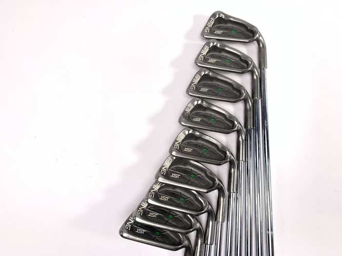Ping ISI Iron Set 4-PW+SW+LW Green Dot 2* Up Cushin JZ Stiff Steel Mens RH