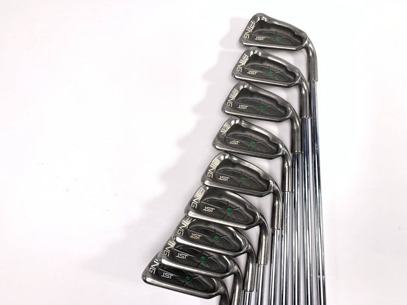 Ping ISI Iron Set 4-PW+SW+LW Green Dot 2* Up Cushin JZ Stiff Steel Mens RH