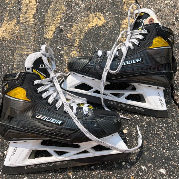 Intermediate Bauer Supreme 3S pro Hockey Goalie Skates | Size 5.5