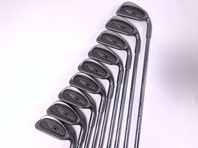 Ping Eye 2 Iron Set 2-PW Black Dot Karsten ZZ-Lite Stiff Steel Mens RH