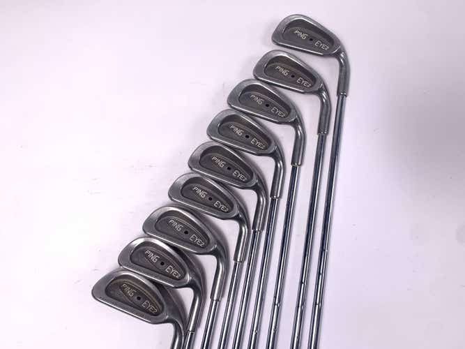 Ping Eye 2 + Iron Set 2-9+SW Black Dot Karsten ZZ-Lite Stiff Steel Mens RH