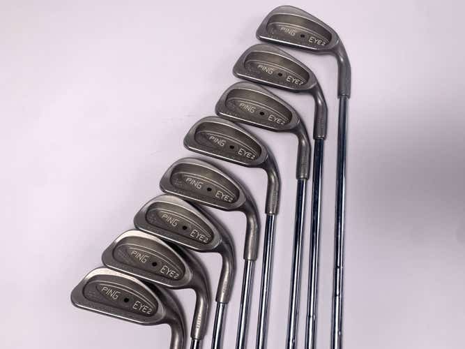 Ping Eye 2 Iron Set 3-PW Black Dot Karsten ZZ-Lite Stiff Steel Mens RH