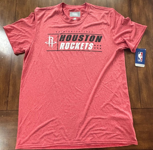 Houston Rockets Red Graphic T-Shirt NBA Basketball Adult Large NWT