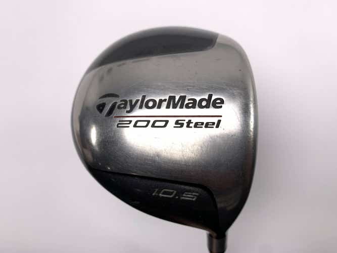 TaylorMade 200 Steel Driver 10.5* Lite 90g Stiff Graphite Mens RH
