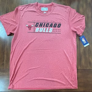 Chicago Bulls Red Graphic T-Shirt NBA Basketball Adult Large NWT