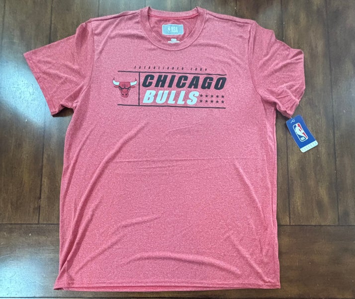 Chicago Bulls Red Graphic T-Shirt NBA Basketball Adult Large NWT