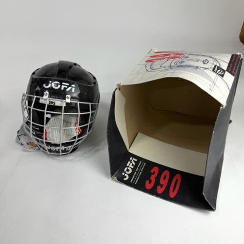 New Black Jofa 390 Hockey Helmet with Cage | Junior