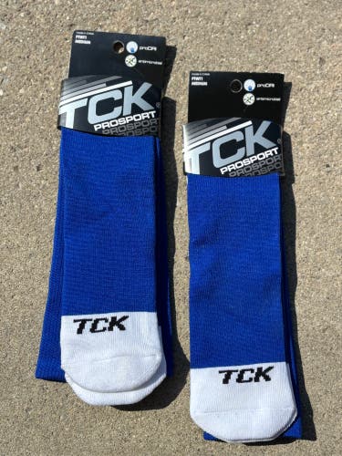 2 pairs TCK softball/baseball socks size MEDIUM