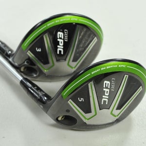 Callaway GBB Epic 3 and 5 Fairway Wood Set Senior Flex Right Graphite # 200781