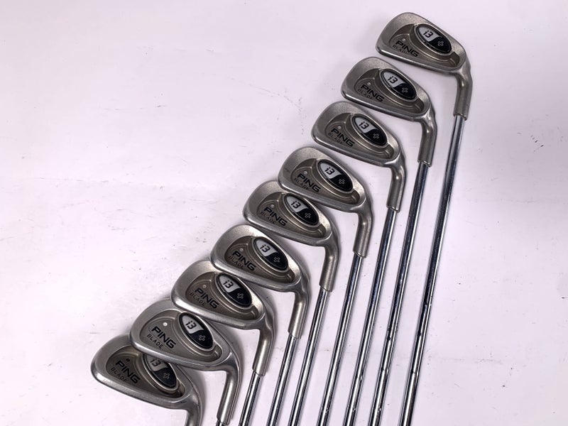 Ping i3 + Blade Iron Set 3-PW+LW Silver Dot Cushin Z-Z65 Stiff Steel Mens RH
