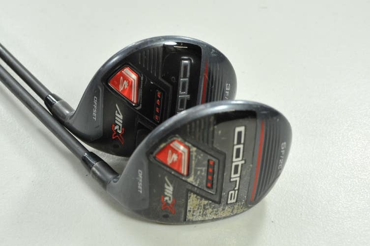 Cobra Air-X Offset 3 and 5 Fairway Wood Senior Flex Right 45g Graphite # 200244