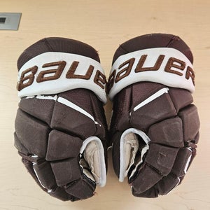 Western Michigan Bauer Vapor X Hockey Gloves 14" Pro Stock (Used)