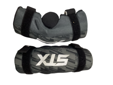 Used STX ELBOW PADS Lacrosse Arm Pads/Guards Black SM 11613-S000163308