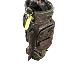 Used PLAID CART BAG Mens Cart Bag Maroon 11613-S000165412