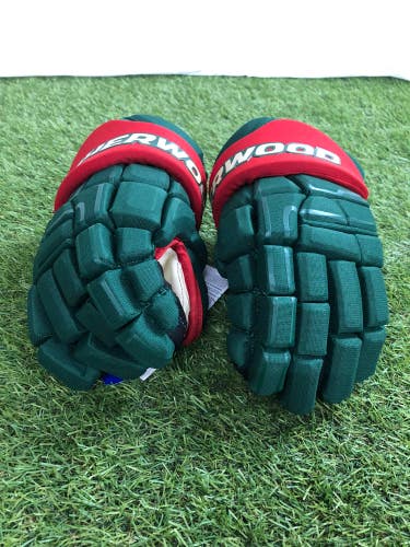 Green Junior Sher-Wood Code Encrypt 1 Pro Gloves 12" (New)