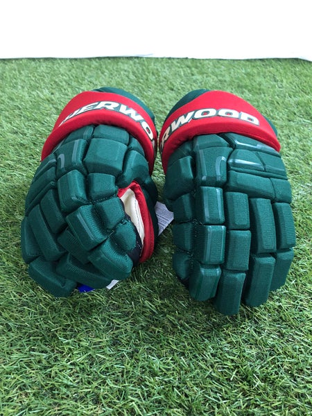 Green Junior Sher-Wood Code Encrypt 1 Pro Gloves 12" (New)