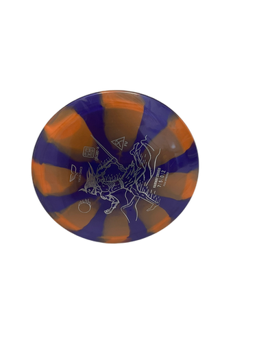 Used YIKUN GLAZE-X FU Disc Golf Driver Purple 175g 11692-S000139476