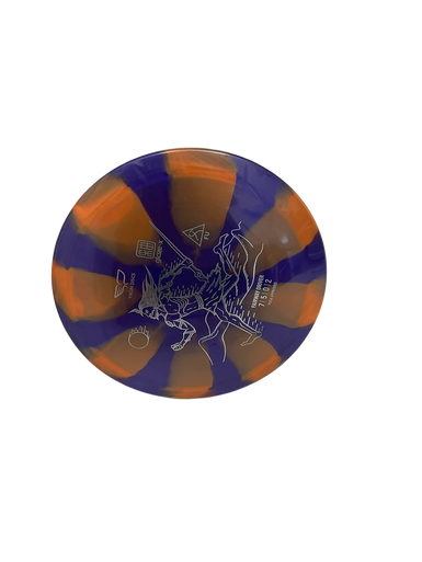 Used YIKUN GLAZE-X FU Disc Golf Driver Purple 175g 11692-S000139476