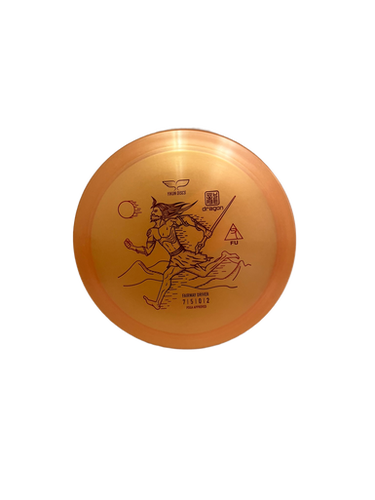 Used YIKUN DISCS DRAGON FU Disc Golf Driver Orange 175g 11692-S000139484