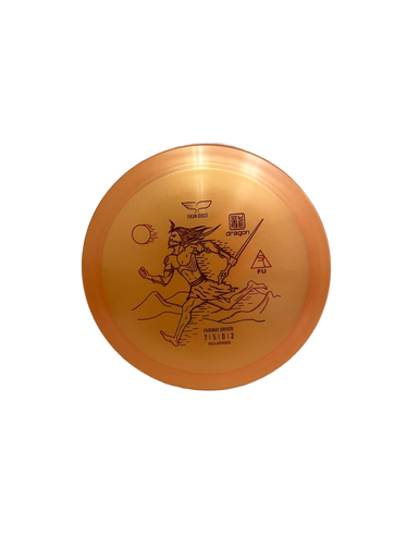 Used YIKUN DISCS DRAGON FU Disc Golf Driver Orange 175g 11692-S000139484