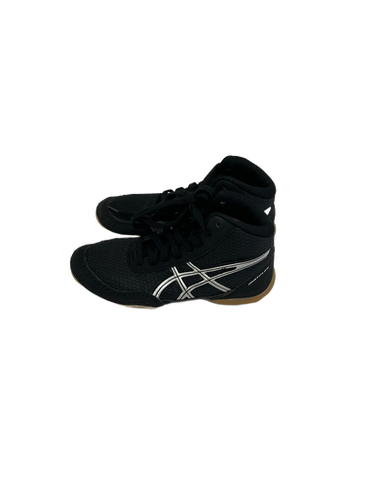 Used Asics MATFLEX Wrestling Shoes Black Youth 12.0 11692-S000139497